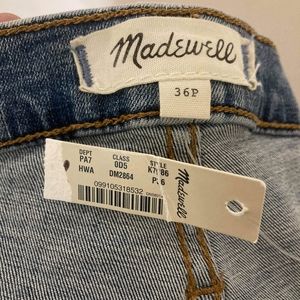 NWT Madewell 36P Jean